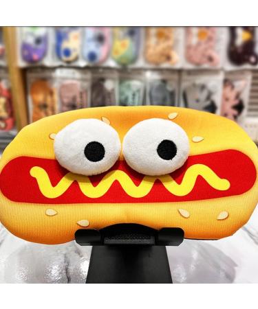 PERFECTSIGHT Cute Plush Sleep Eye Mask | Adjustable Faux Fur Eye Cover for Travel & Naps - Hotdog Design - Buy Online on GoSupps.com