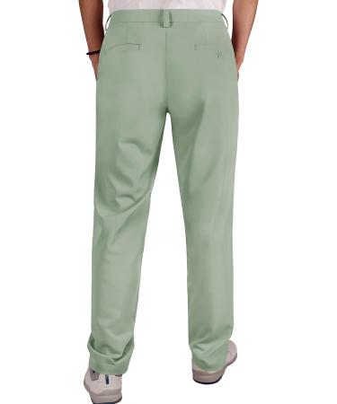 Bakery Men's Golf Pants | Stretch Lightweight Straight Relaxed Fit | Pea Green | Size 30W x 31L - Buy Online on GoSupps.com
