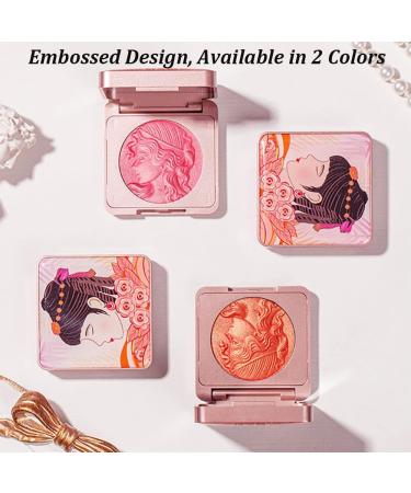 Embossed Smooth Powder Blush Palette For Cheeks Embossed Girl Blush Matte Face Powder Blush Palette For All Skin (Orange #2) Orange 28.35 g (Pack of 1) - Buy Online on GoSupps.com