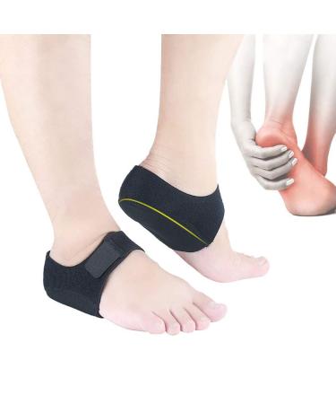 Kapmore Heelsporn Bandage Silicone - Adjustable Breathable Heel Socks for Plantar Fasciitis Protection | 1 Pair - Black - Buy Online on GoSupps.com