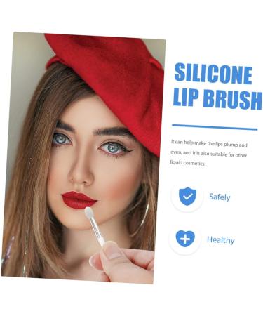 minkissy 5 Sets Lip Gloss Brush Silicone Lipstick Brush Lip Care Applicator Hand Tools Cosmetics Brush Makeup Brush Makeup Use Lipstick Brush Miss Silica Gel White Make up Eye Shadow Brush - Buy Online on GoSupps.com