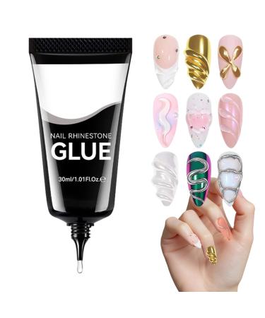 Duroecsain Nail Gel | 30ml Decorative and Modeling Glue for Rhinestones Nail Glue | For Women and Girls Manicure Application and Engraving Designs