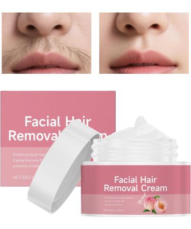 Facial Hair Removal Cream 50 g Gentle and Painless - Painless Hair Removal Cream for Girls Ladies Mothers Brides Travellers Athletes Upper Lip Chin Eyebrow Favourites - Buy Online on GoSupps.com