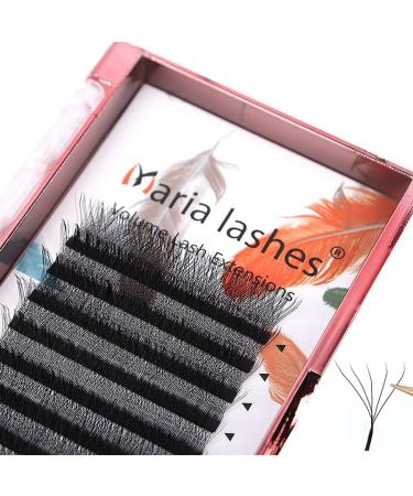 5D Lashes Easy Fan Eyelash Extensions Wholesales Y Premade Volume 12 Rows W Style Natural Soft Private Logo 11mm 0.07-D