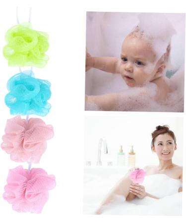 10pcs Exfoliating Bath Balls - Loofah Body Scrubber for Adults & Kids | Soft Mesh Net Shower Balls | Ideal for Bathing & Skin Care - Buy Online on GoSupps.com