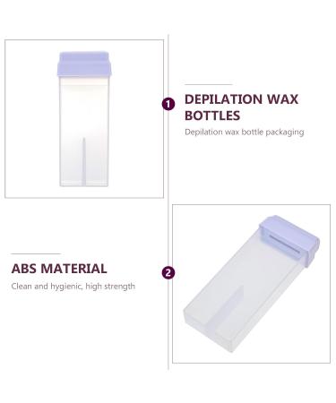 Minkissy 2-Pack Wax Bottles - Depilatory Wax Packaging & Storage Container for Hair Removal - Travel-Friendly ABS Plastic - Buy Online on GoSupps.com