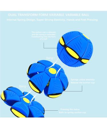 UFO Magical Flying Saucer Ball - Ultimate Frisbee Dog Toy for Training & Play | Blue - Buy Online on GoSupps.com