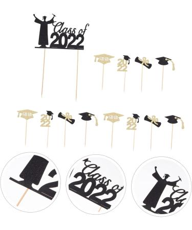 Garneck 13pcs Graduation Season Cake Insert Cake Decorating Toppers Graduation Cake Picks Graduation Cupcake Picks Grad Cupcake Toppers Graduation Party Glitter Paper Props Toothpick - Buy Online on GoSupps.com