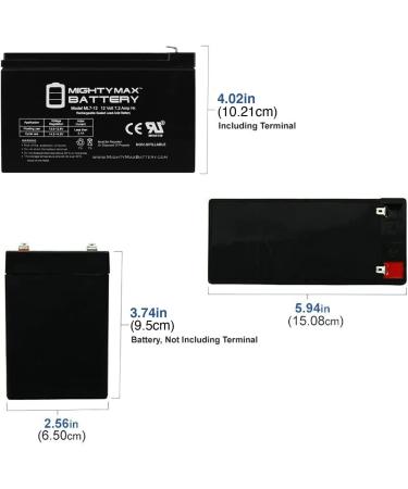 Mighty Max 12V 7Ah Battery Replacement for Yuasa NPW45-12 | International Shipping Available - Buy Online on GoSupps.com