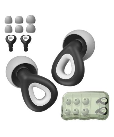 Ear Plugs Noise Cancelling 6 Pack Ear Plugs for Concerts Reusable Earplugs for Noise Reduction Silicone Ear Plug for Adult with Soft Hearing Protection with Concert Work Airplane Musicians