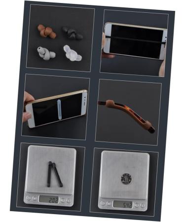 Healeved 60 Pairs Silicone Glasses Holders | Temple Covers & Frame Protectors - Brown Pipe 5.6x0.79cm - Buy Online on GoSupps.com