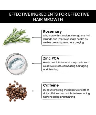 Thrive-co Hair Vitalizing Rosemary Shampoo | Hair Fall Control & Growth | Paraben & Sulfate Free | Caffeine & Zinc PCA | 250ml | International Shipping Available - Buy Online on GoSupps.com