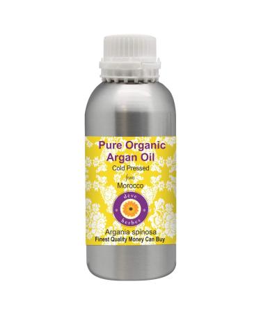 Deve Herbes Pure Organic Argan Oil (Moroccan) (Argania spinosa) Cold Pressed 1250ml
