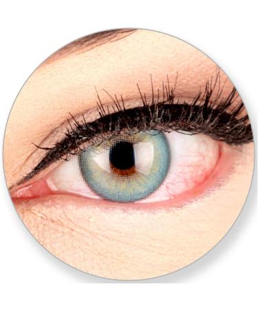 Buy GlamLens Elly Blue Silicone Comfort Soft Contact Lenses - 2 Colored Blue 3-Month Wear Perfect for Dark Brown Eyes - No Prescription Required - Buy Online on GoSupps.com