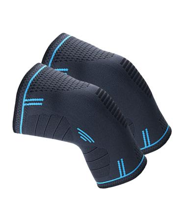 Knee Brace Nylon Knit Knee Protector Knee Support Knee Pads Kneecap For Running Basketball (M) Generic1zhorem8x6-11 M M