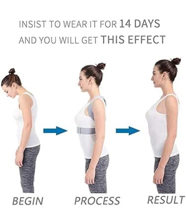 Adjustable Upper Back Brace Straightener Posture Corrector For Student/Adults/Unisex Clavicle Spine Shoulder Support Belt S for Weight 40 - Buy Online on GoSupps.com