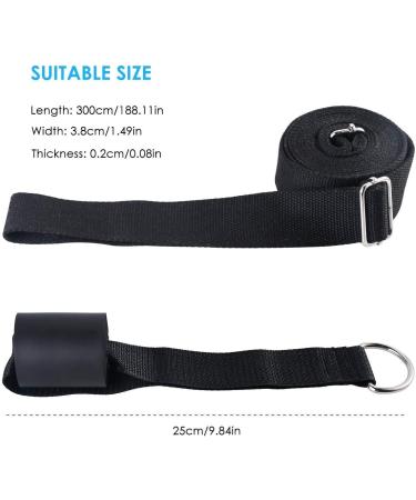Yogagurt 3m Cotton Sling Trainer & Door Anchor - Ultimate Stretching Belt for Yoga Ballet Cheer Dance & Gymnastics - Buy Online on GoSupps.com
