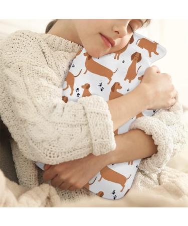 Heat Bottle with Dachshund Motif & Fluffy Cover 2L Warm Water Bottle for Kids Adults | Cozy Nights & Pain Relief - Buy Online on GoSupps.com