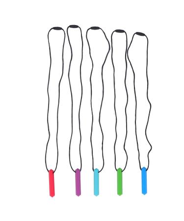 5-Piece Silicone Baby Teething Necklace - Crystal Oral Motor Aids for Soothing Teething Pain | International Shipping - Buy Online on GoSupps.com
