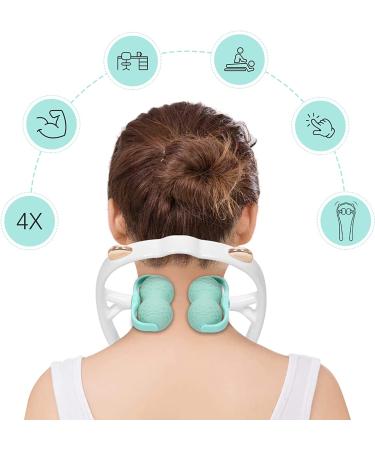 Veewook 360 Dual Roller Ball Neck Massager Tool - Green - Buy Online on GoSupps.com