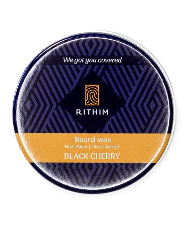 Rithim Beard Wax Black Cherry 50 ml perfumed & nourishing 100 natural beard styling care & strong fixation beard gel Beard Wax