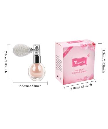 Shimmering Sparkle Spray Powder for Face, Body, Hair & Nails - Nude Pink Glitter Makeup Contour & Eyeshadow - Buy Online on GoSupps.com