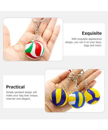 Ifundom 3D Volleyball Key Pendant - Sportball Keychain for Bags & Backpacks | 3 Pieces Hanging Volleyball Trailer - Buy Online on GoSupps.com