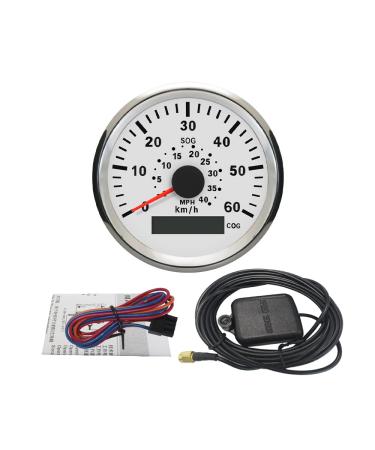 ELING GPS Speedometer for Boat & Yacht | 0-60 km/h 0-40 mph | Backlit 85mm | 12V/24V | Accurate Speed Meter - Buy Online on GoSupps.com