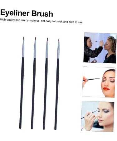 VINTORKY 4pcs Fine Eyeliner Brush Eye Makeup Brush Thin Tip Makeup Brush Makeup Brush Kit Fiber Black - Buy Online on GoSupps.com