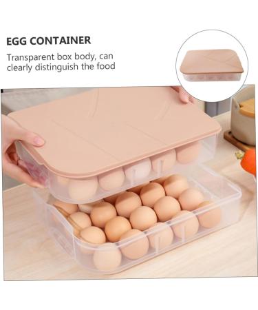 OSALADI Kitchen Egg Tray 3pcs Egg Storage Box Refrigerator Egg Trays Clear Plastic Tray Eggs Egg Plate Pp Household re-usable - Buy Online on GoSupps.com