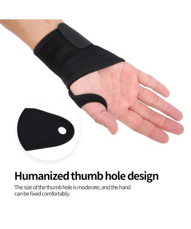 Uxsiya Adjustable Black Wrist Brace | Compression Straps for Effective Support | International Shipping Available - Buy Online on GoSupps.com
