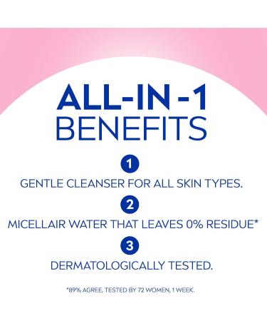 NIVEA MicellAIR Rose Micellar Water | Cleanser & Make-up Remover 400mL Rose Water - Buy Online on GoSupps.com