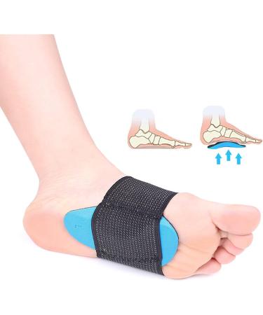 Arch Support Sleeves for Men & Women - Foot Pain Relief for Plantar Fasciitis & Flat Feet - Orthotic Insoles & Cushions - Comfort & Massage for Feet - Black - Buy Online on GoSupps.com