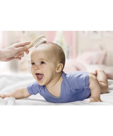 Reer 81165 Natural Hair Brush - Goat Hair Small | Gentle & Eco-Friendly Baby Brush for Sensitive Skin - Buy Online on GoSupps.com