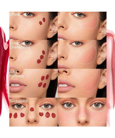  HADAVAKA Liquid Cheek Cream Lightweight Long-Lasting and Waterproof Cheek Liquid Matte Liquid Blush Natural Long-Lasting and Easy-Blending Blush for All Skin Tones (06#) - Buy Online on GoSupps.com