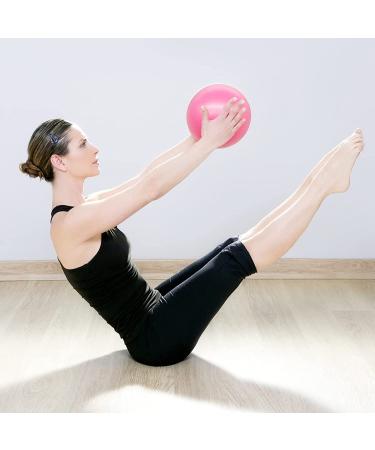 QISHOP Mini Pilates Exercise Ball 6 inch with Pump - Pink Small Bender Ball for Yoga, Core Training, Physical Therapy - Improve Balance at Home, Gym, Office - Buy Online on GoSupps.com