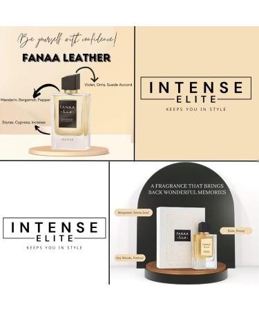 Eau De Parfum Sprays - Fanaa Leather & Fanaa Glance (100 ML) (3.4 Oz) (Pack of 2) - Long-Lasting Arabian Perfumes For Women & Men - Elegant Valentine s Day Gifts With Magnetic Gift Box Value Pack - Buy Online on GoSupps.com