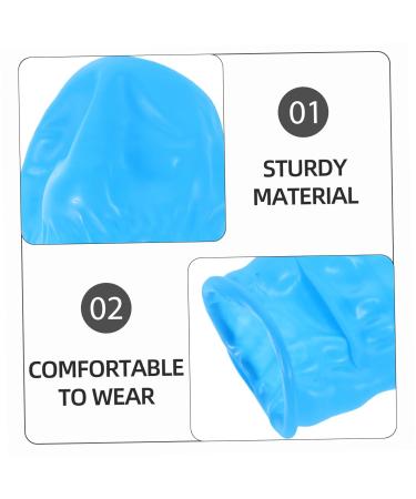 Veemoon 100pcs Nitrile Finger Cots - Sky-Blue Finger Protectors for Secure Grip & Protection | Durable Finger Sleeves for Crafting & Electronics - Buy Online on GoSupps.com