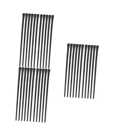 Healeved 36 Pcs Eyeliner Brush Eye Shadow Brush Eye Brushes for Eyeshadow Flat Concealer Brush Black