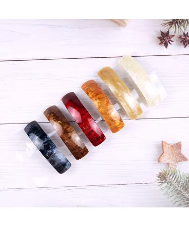 6 Large Tortoise Hair Clips for Fine & Medium-Thick Hair | Automatic French Claw Clips for Women & Girls - Amber - Buy Online on GoSupps.com