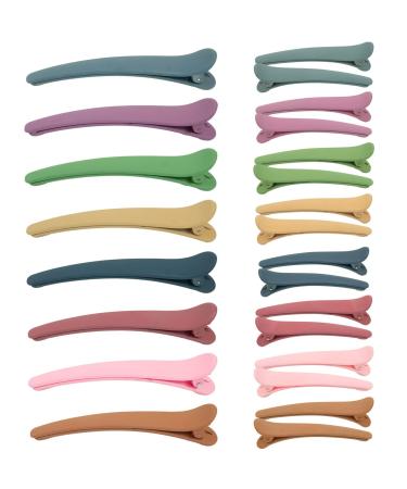 24 PCS Hair Clips for Styling Sectioning Matte Alligator Hair Clips Hair Barrettes No Crease Duck Billed Hair Clip Hair Styling Accessories for Women Girls (8 Large and 16 Small)