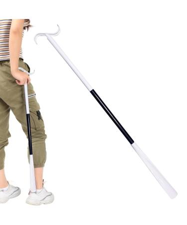 Elderly Sock Remover | Sock Assistance Device | with Shoe Horn Function Socks Helper Adjustable Multifunction Detachable Dressing Hook for The Lazy Pochy Black/White E