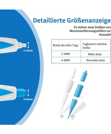 Fast & Painless Wart Remover Kit - 2 in 1 Skin Tag Remover for 2mm-8mm | Effective International Shipping - Buy Online on GoSupps.com