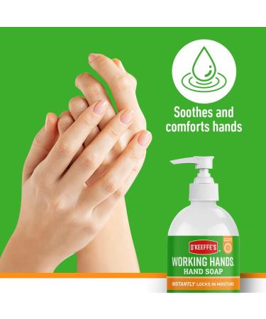 O'Keeffe's Working Hands Orange Scented Hand Soap 354ml Gentle & Nourishing | 2-in-1 Cleansing & Moisturising Hand Wash 407 g (Pack of 1) - Buy Online on GoSupps.com