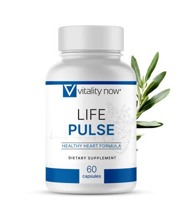 Vitality Now Life Pulse Natural Heart Health Supplement 7 Power Ingredients for Blood Pressure & Cardiovascular Support Non-GMO Formula for Men & Women Made by Former NASA Scientist (Pack of 1)
