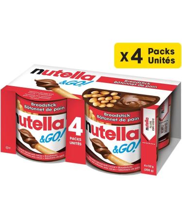 NUTELLA & GO! Hazelnut And Cocoa Spread With Breadsticks Snack Packs 6 Packs Of 4 2.0 Kilograms Nutella & GO! 24 Pack - Buy Online on GoSupps.com