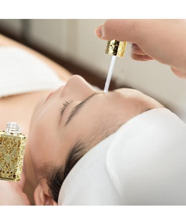 minkissy Metal Essential Oil Bottle Makeup Container Makeup Dispensing Container Leakproof Shampoo Container Dispensing Bottle Eye Dropper Bottle Glass Bottle inside Lecythus Miss Cosmetic Golden - Buy Online on GoSupps.com