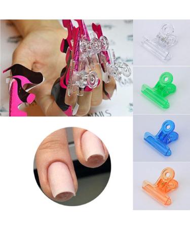 50pcs C Curve Nail Extension Clips - Multi-Functional Plastic Nail Art Accessories | Curve Nail Pinching Tool for Perfect Manicures - Buy Online on GoSupps.com