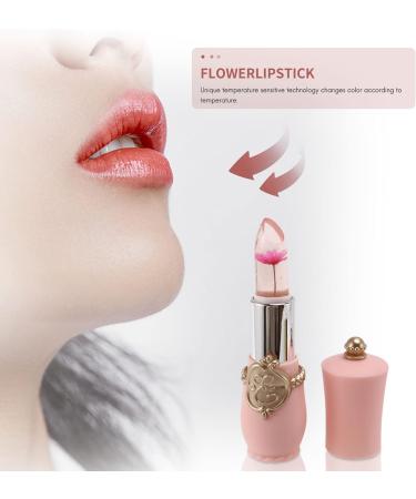 Beauty Flower Crystal Jelly Lipstick Temperature Change Color Lip Balm - Buy Online on GoSupps.com