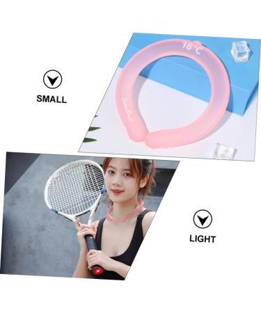 NOLITOY Ice Bolster Cooling Neck Collar - Summer Heat Prevention Ice Pad - Pink Ice Crystal Mixture 18x17x2CM - Outdoor Comfort - Buy Online on GoSupps.com